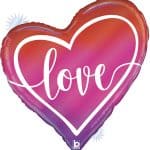 Сердце Любовь Голография 89 см