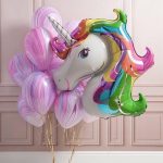 Фигура Голова Радужный Единорог 104см — изображение 3