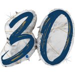 Шар Цифра 30 Синий 109см